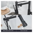 thumbnail image 3 of Spring Pull Down Kitchen Sink Faucet, 360 Degree Rotation Stream Sprayer Nozzle Kitchen Sink, Hot Cold Taps Hot & Cold Water Mixer ,Easy to Install, 3 of 7