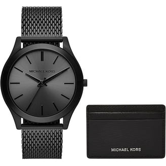 Michael Kors Men's MK8334 Black Dial Black Tire-Tread Gage Strap