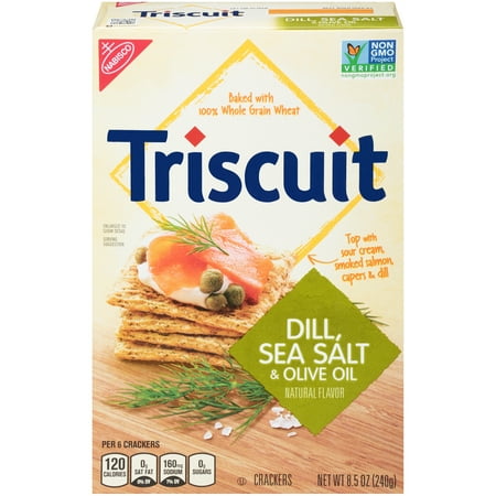 - (2 Pack) Triscuit Dill, Sea Salt, & Olive Oil Crackers 8.5 oz