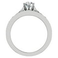 thumbnail image 3 of Riviera 18K Wedding Rings for Women Bridal Set Round Cut 1.80 Carat 18K White Gold ( G , SI ), 3 of 5
