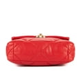 thumbnail image 6 of Pre-Owned Chanel Red Classic 19 Flap Handbag Lambskin Quilted Leather, 6 of 10