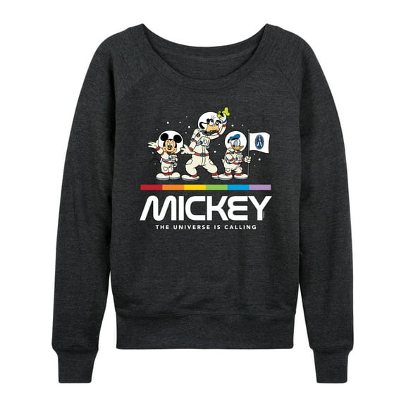Mickey & Friends - Mickey Universe Calling - Women's Lightweight French Terry Long Sleeve Shirt