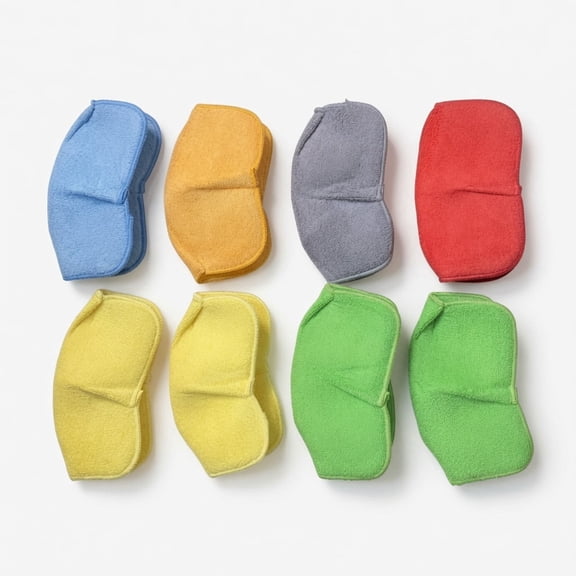Microwave Safe Bowl Hugger, Hot and Cold Food Protection Mat, 8-Piece Set (Multi-color Pack)