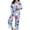 Light Blue, variant on ZHOGXU Womens Halloween Pajama Sets Ghost & Pumpkin Print Notch Collar Long Sleeve Button Top Matching Long Pants 2PCS Pjs Summer Fashion Sleepwear,Light Blue,L