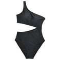 thumbnail image 6 of Women One Shoulder Swimsuit Full Coverage Keyhole Soft Comfortable Beach Pool Wear, 6 of 7