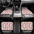 thumbnail image 6 of Salouo Floral Strawberr for Car Floor Mat Set of 4–Car Carpet Mats - Car Mats with Anti-Slip Backing & Driver Heel Pad Universal Fit for Cars, Trucks, SUVs, and Vans, 6 of 6