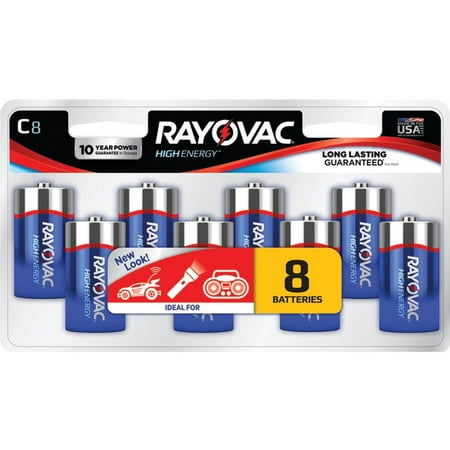 RAYOVAC C ALKALINE BATT 8PK