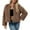 Brown Winter Coats, variant on Women Faux Fur Coat Fluffy Long Sleeve Open Front Cropped Furry Jacket Shaggy 2025 Warm Parka Winter Outwear Beige,XXXL