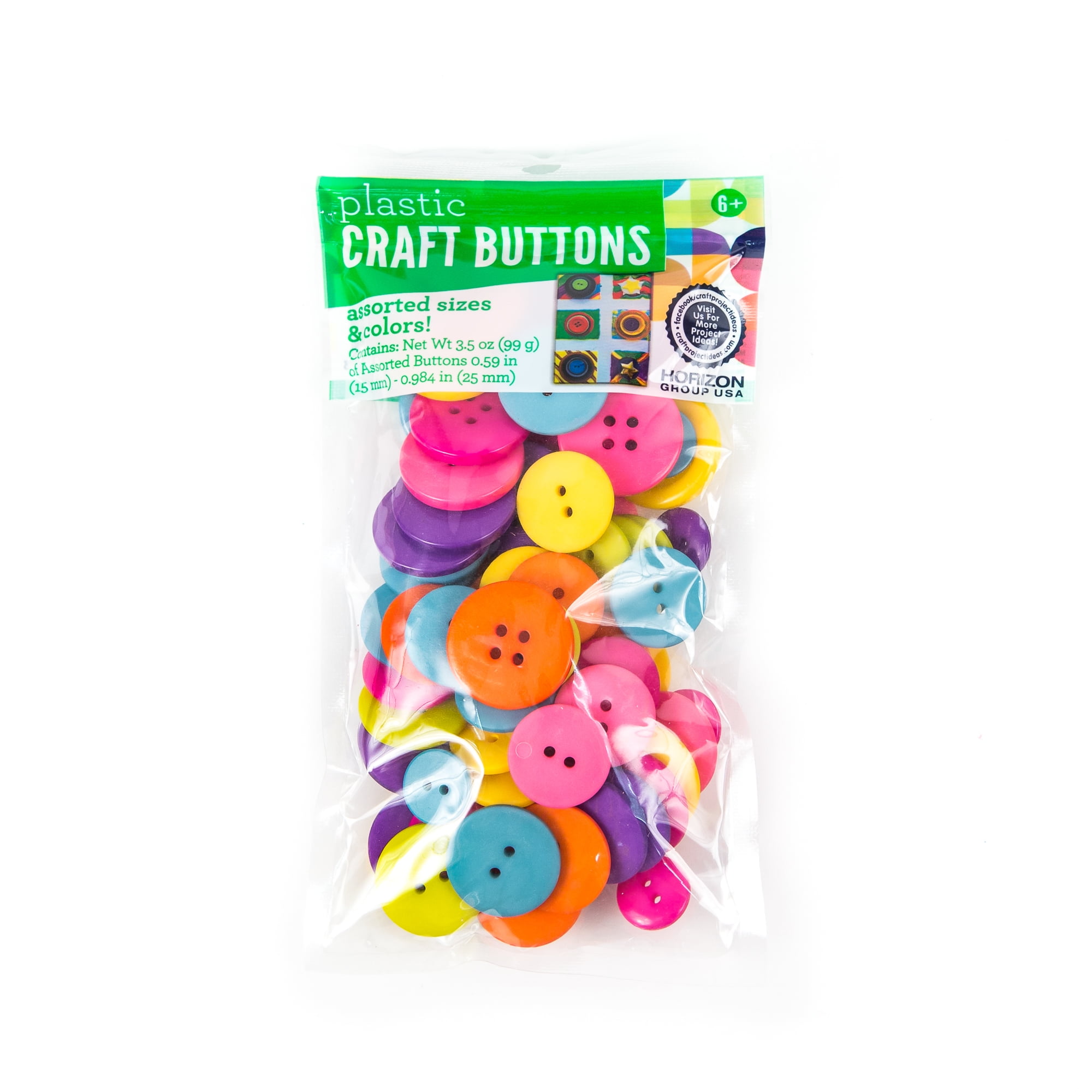 101 Assorted Sewing /& Craft Buttons USA Button Company High Quality Many Matches