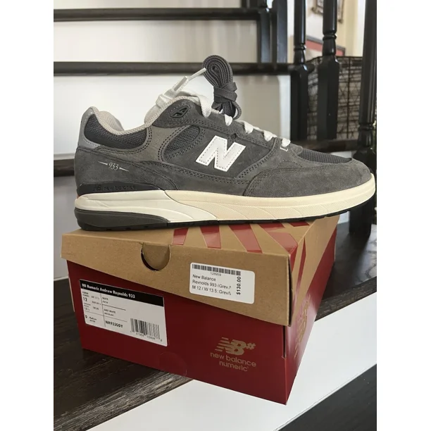 New Balance Numeric 933 Andrew Reynolds | Mens Size 12 | Grey White