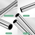 thumbnail image 2 of Uxcell Paquete de 2 Tubos de Acero Inoxidable 304 de 300 mm, 12 mm de Diámetro Exterior y 1 mm de Grosor de Pared, Tubos de Acero Inoxidable Sin Costura para Construcción/Mecanizado/DIY, 2 of 7