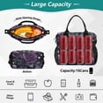 thumbnail image 2 of FORMRS Insulated Lunch Bag Unisex Large Capacity with Shoulder Strap, Roses and Pearls, 2 of 6