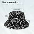 thumbnail image 3 of Honeii Skeletons Dancing for Unisex Bucket Hat Waterproof Rain Hat Reversible Shiny Rave Bucket Hat for Concert Festival Boonie Cap, 3 of 6