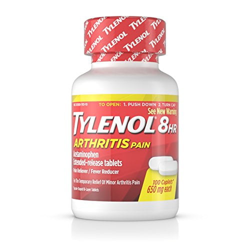 Tylenol Arthritis Pain Caplets E Z Open Cap 650 Mg 100 Count Walmart Com