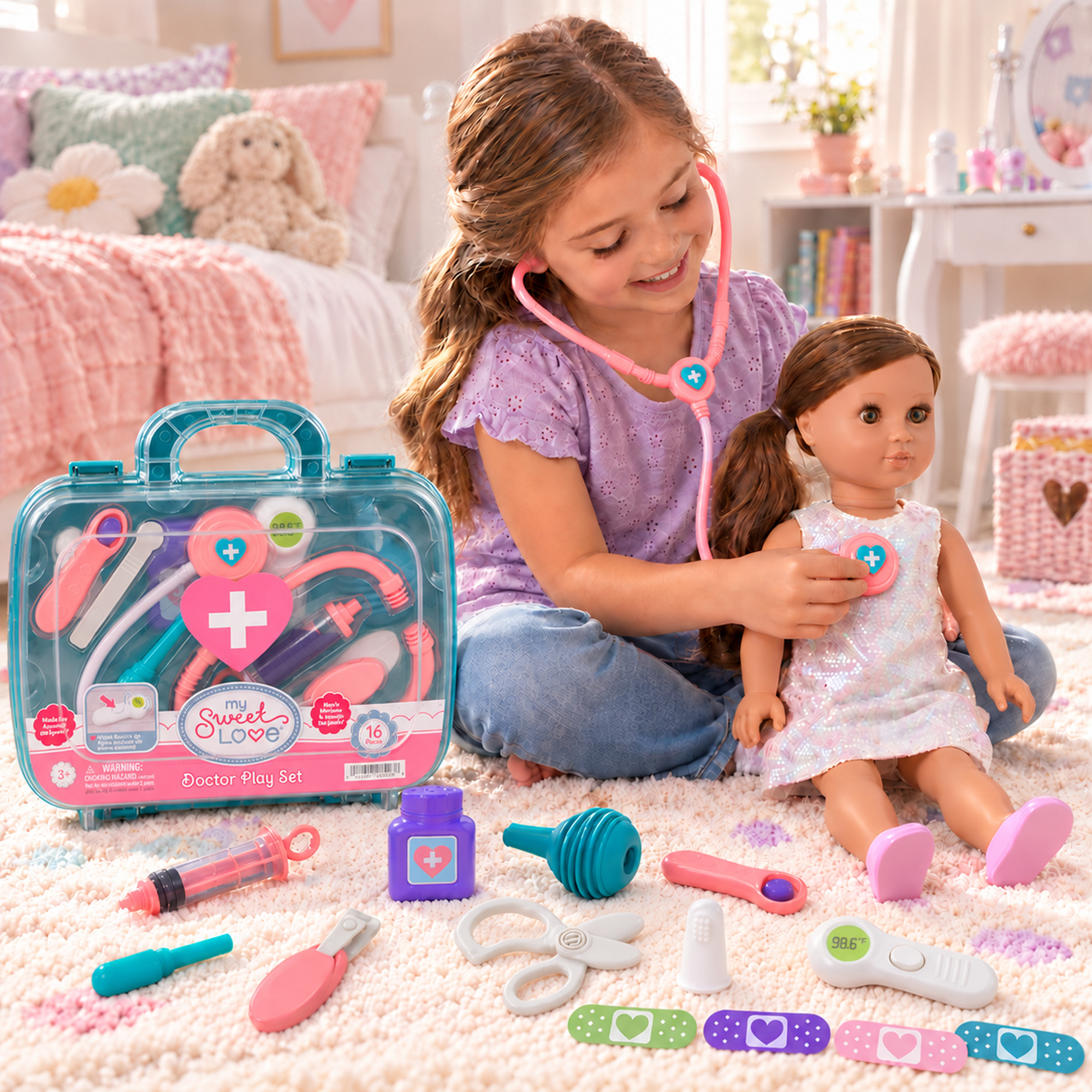 My Sweet Love Baby Doll Doctor Kit with Carry Case photo 8