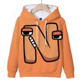 thumbnail image 3 of Sudadera con capucha y estampado de alfabeto de dibujos animados, estilo Harajuku, de manga larga, para niños y niñas, ropa informal para otoño, 3 of 5