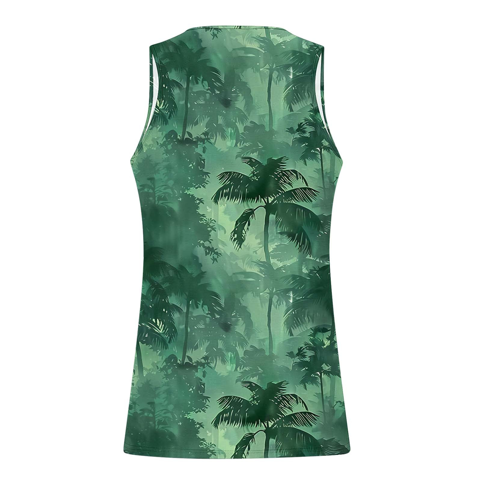 Men's Graphic Print Muscle Tank Top – Sleeveless Fitness Vest, Classic Fit
