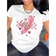 thumbnail image 1 of Camiseta De Verano Para Mujer, Elegante Camiseta Con Cuello Redondo Para Viajar, Acampar, Uso DiarioCreative Pink Skull Phone Pattern Printed Women'S Trendy Round Neck Short Sleeve, Simple Casual Sp, 1 of 6