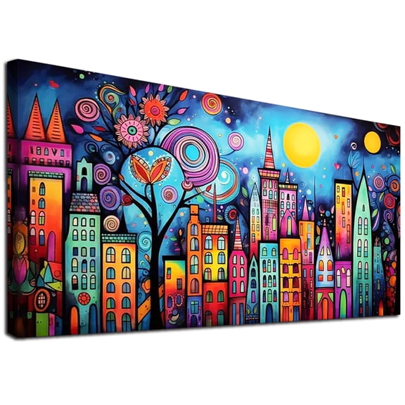 YALKIN Large Diamond Painting Kits for Unisex Adults Beginners (28x16 inch), House 5D Diamond Art Full Round Drill DIY Embroidery Pictures Arts for Home Wall Decoration