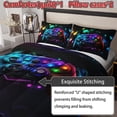 thumbnail image 4 of Gaming Controller Comforter Bedding Set for Boys Teens, Game Controller Printed Bed Set, 1 Comforter + 2 Pillowcases, All Season Soft Bedding, 4 of 4