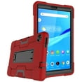 thumbnail image 1 of Mignova for Lenovo Tab M8 8.0 Inch Case,Hybrid Three Layer Full-Body Shockproof Armor Defender Full-Body Rugged Protective Case Cover with Stand for Lenovo Tab M8/M8 Smart Tab 8.0 Tablet (Red/Black), 1 of 7