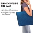 thumbnail image 2 of Fotbe Deep Blue Glitter Bolsa Tote Estética de Lona con Estampado para Mujer - Bolsa Reutilizable de Hombro Casual para Vacaciones, Compras, Trabajo y Gimnasio, 2 of 8