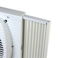thumbnail image 3 of Comfort Zone Ventilateur de Fenêtre Double Portable de 9 Pouces, avec Contrôle du Flux d'Air Réversible, Blanc, 3 of 7