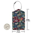 thumbnail image 2 of Rocae Adventure Camping Badge for Leather Luggage Baggage Tags ID Label Privacy Cover ID Label with Stainless Steel Loop and Address Card, 2 of 5