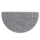 thumbnail image 3 of Bewildely Alfombrilla de baño, alfombra suave, alfombrilla semicircular de microfibra para puerta, alfombra esponjosa absorbente de agua y antideslizante Decoración del hogar gris 50x80cm Bewildely HA7267-02B, 3 of 6