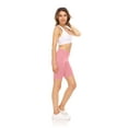 thumbnail image 3 of Sweet Hearts 3-Pack Biker Shorts for Women - Elastic Waist Shiny Lycra Workout Yoga Bike Running Shorts Made in USA, 3 of 4