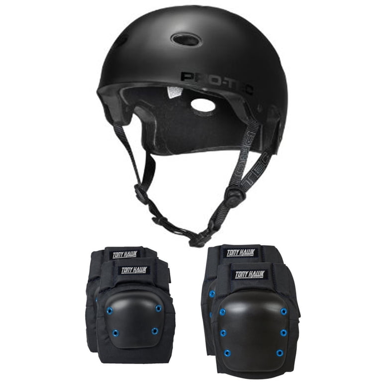 bike helmet tony hawk Used Skatepark Series Youth Size Tonys preferred matte black colorway with pops of his signature teal color PRO TEC Bike Helmet B2