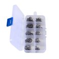 thumbnail image 4 of EeaseCA 100 PCS Fishing Hooks High Carbon Steel Perforated Fishing Hooks Fly Fishing Hooks Fishing Tackle Set for Salt Water Fresh Water Lakes Rivers Streams, 4 of 7