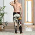 thumbnail image 2 of Susaid Retro American Eagle A Print Mens Pajama Pants Set Sleep & Lounge Pants, PJ Bottoms with Pockets and Button Fly-XX-Large, 2 of 6