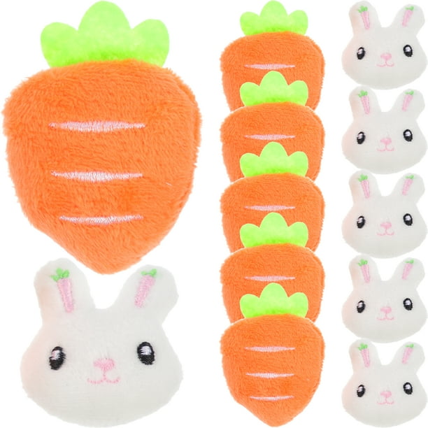 12 piezas Mini conejo forma de zanahoria broches broche decorativo accesorios de ropa