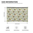 thumbnail image 4 of Rocae Bees and Flower for Cosmetic Bags for Women Paper Reusable Cosmetic Bag Travel Toiletry Organizer Capacity Multipurpose Zipper Pouch, 4 of 8