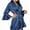 Navy, variant on Price Drop! Kilaqueen Silk Satin Robes for Women Sexy Deep V Neck Ruffle Hem Bathrobe Sleepwear Bride Bridesmaids Wedding Party Kimono Nightgown
