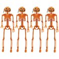 thumbnail image 1 of Halloween Pumpkin Skeleton Decorations with Posable Joints Skeletons for Party Haunted House Props  4 Packs, 1 of 8