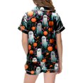 thumbnail image 5 of Futezty Halloween Pajamas Kids Girls Halloween Themed Nightwear Short Sleeve Top and Shorts Cozy Sleepwear Girls Pjs 2T-13T, 5 of 5