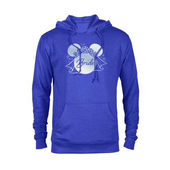 Disney Wedding Matching Minnie Mouse Bridal Veil Wife Bride - Pullover Hoodie for Adults - Customized-Royal