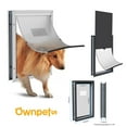 Extra Large Pet Aluminum Screen Door Dogs Cats Flap Gate Frame Safety
