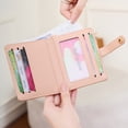 thumbnail image 5 of BRICH Slim Wallet for Women,Rfid Blocking Bifold Credit Card Holder with Zipper Coin Pocket,Id Window,Keychain Pink One Size, 5 of 5