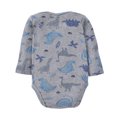 thumbnail image 3 of Bellafa 100% Cotton Baby Boys Long Sleeve Bodysuit Dinosuar Truck Baby Romper Infant Boy's Sung Fit Onesies-2 Piece, 3 of 7