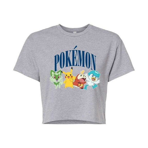 Pokémon - Scarlet & Violet Collegiate - Juniors Cropped Cotton Blend T-Shirt