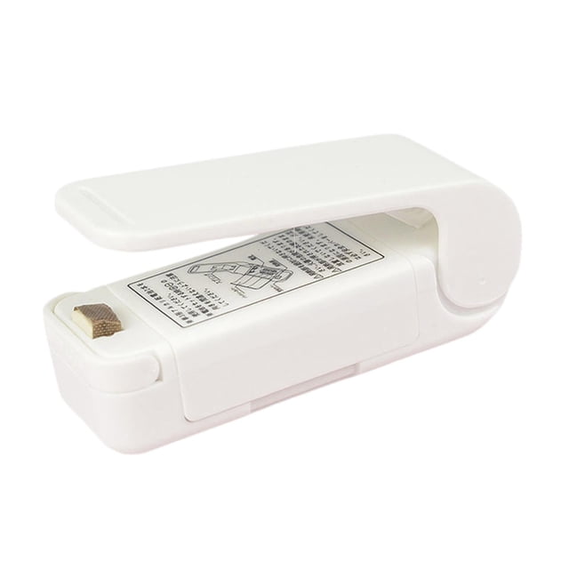 Sellador de bolsas de plástico portátil, sellador de bolsas de embalaje de mano, sellador de bolsas de para cocina, Camping, bolsas de plástico para el hogar, barbacoa de viaje blanco kusrkot Mini sellador de calor