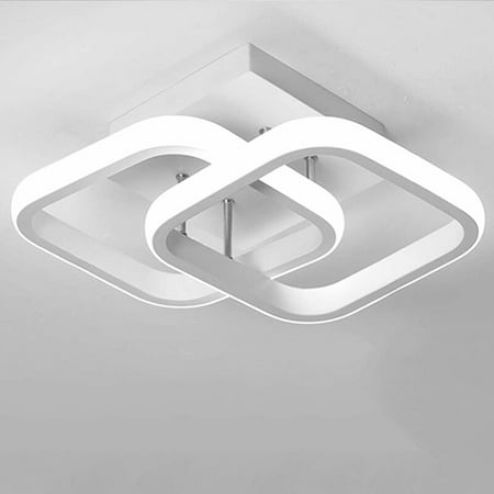 

Modern Ceiling Light 22W LED Cool White 6000K Acrylic Square Ceiling Light for Hallway Office Bedroom Kitchen Living Room (White) Lilaris