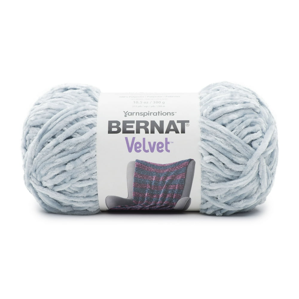 Bernat Velvet Yarn, (300g/10.5oz), Softened Blue