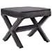 thumbnail image 3 of Modway Rivet Upholstered Velvet X-Base Ottoman With Nailhead Trim In Gray, 3 of 3