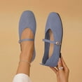 thumbnail image 2 of Vibrex Womens Mary Jane Flats Adjustable Strap Lightweight Breathable Shoes for Work & Daily Walking Round Toe Casual Mesh Ballet Flat Shoes, 2 of 6