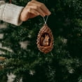 thumbnail image 5 of 2D Acrylic Pinecone Animal Ornaments Christmas Decorations, Christmas Tree Ornaments - Cute Hanging Ornaments for Christmas Tree - Christmas Decor Indoors Home Party, 5 of 7