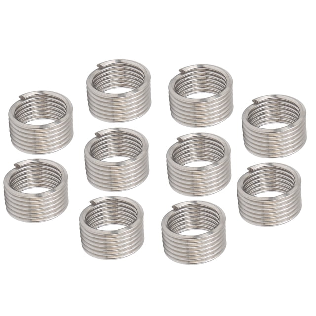 10Pcs Thread Repair Inserts Steel Wire Protection Sleeve Hardware Accessories X 2 for Aluminum Alloys